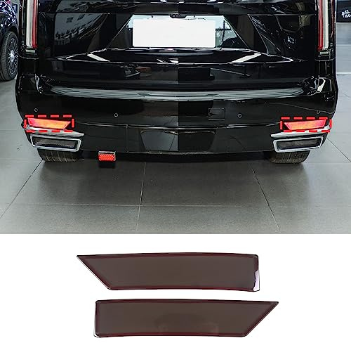 Hudiriy Rear Fog Light Cover Guard Compatible with Cadillac Escalade 2021-2023, ABS Rear Fog Lamp Light Lamp Grill Protector Cover Guard Exterior Accessories