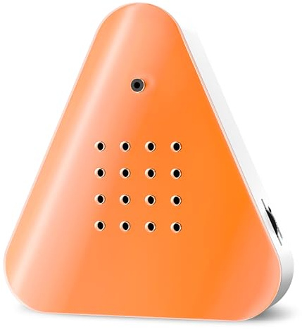 RELAXOUND ORIGINAL Lakesidebox Orange – Moderne Naturgeräusche Box – Entspannende Waldsee-Atmo – Bewegungsmelder mit Sound – Naturgeräusche Soundbox