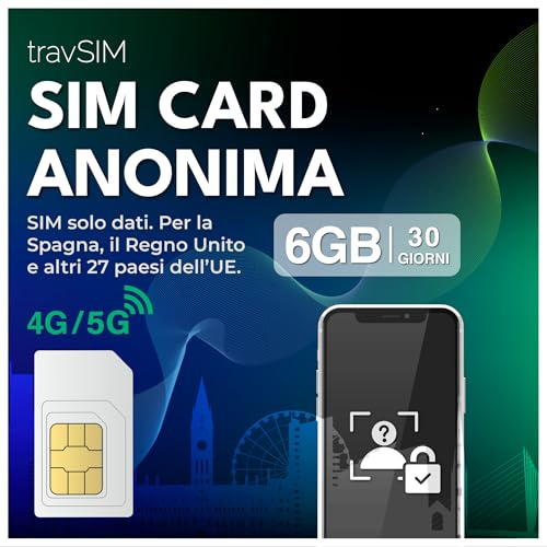 Anonyme SIM-Karte UK & EU | Prepaid SIM-Karte mit 6 GB Datenvolumen | UK-Nummer (+44) | 30 Tage