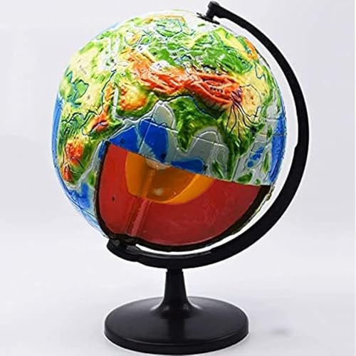 Modelo estructural interno de la Tierra, estructura de movimiento de la corteza terrestre, modelo de globo 3D for escuelas primarias y secundarias, material didáctico for escuelas primarias