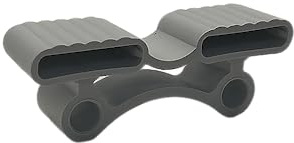 Återpåfyllningsdynor uppsättning med 10 lock för fastsättning av lister i ribbotten (120_40 x 25 x 8,5 mm (Duo))
