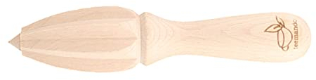 teemando® Presse-agrumes en bois 15 cm - Presse-agrumes facile - Presse-citron