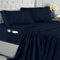 Utopia Bedding Juego de Sabanas 4 Piezas 135x190 - Microfibra De Poliéster, Sábana Bajera con Bolsillos de Almacenamiento, Sábana Plana Y 2 Fundas De Almohada Bordadas (Cama 135, Azul Marino)