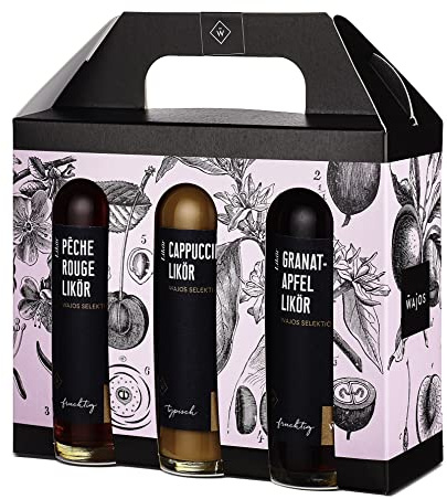 Wajos Geschenkset Likör, 6x40ml Liköre: Besonderes Geschenk für Frauen & Männer oder als Probierset