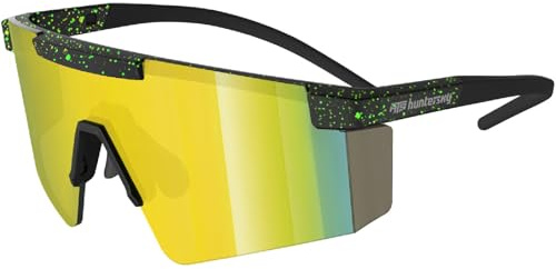 HTS HUNTERSKY Lunettes de soleil de mode Z87 UV400 pour hommes et femmes, course, cyclisme, baseball et activités sportives en extérieur – Modèle F31UA