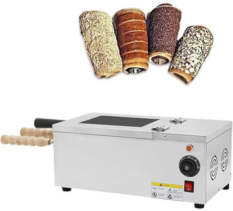 Máquina Eléctrica Para Hacer Conos De Helado, Parrilla Para Panecillos Con Chimenea Para Cocina, Supermercado, Cafetería, Máquina Comercial Para Pasteles Con Chimenea De 1500w