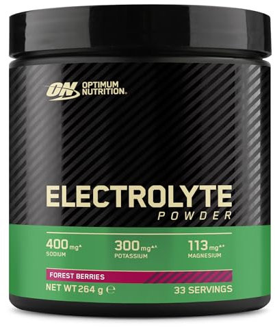 Optimum Nutrition Electrolyte Powder, Forest Berries Ready-to-Mix Formula, Sodium Magnesium Potassium Food Supplement for Workouts and Intense Training, 264 g, 33 Servings