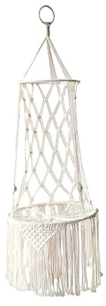 WAFOHSR Grand Hamac en Macramé for Chat, Balançoire Suspendue, Panier for Et Chien, Accessoires for Animaux De Compagnie, Maison for, Chiot Hamac pour Chat