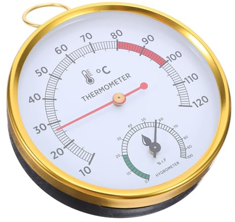 POPETPOP Termómetro para Sauna Medidor De Temperatura Y Humedad Mini Termómetro para Sauna Medidor De Temperatura Y Humedad En Grados Fahrenheit