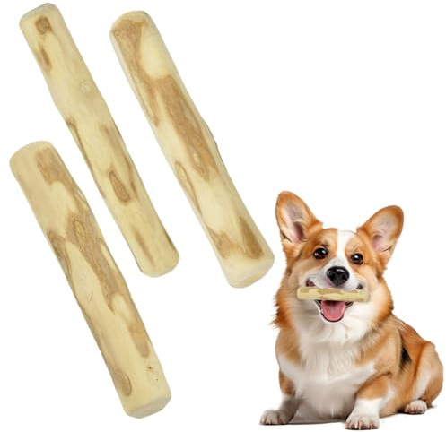 JNEYVIC 3 Pezzi Legno di caffè per cani, 14cm Giochi da Masticare Naturali Osso da Masticare In Legno di Caffè per Cani Bastoncini per Cane da Masticari Pulizia dei Denti per Cane Piccoli e Medi
