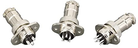 1 Set Aviation Plug and Socket GX16-2/3/4/5/6/7/8/9/10P 16MM Rhombus Flange Seat DF16 Series Column Connector(5P)