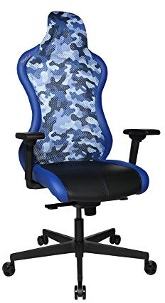 Topstar Sitness RS Sport Plus Bürodrehstuhl, Gamingstuhl, Kunstleder, blau