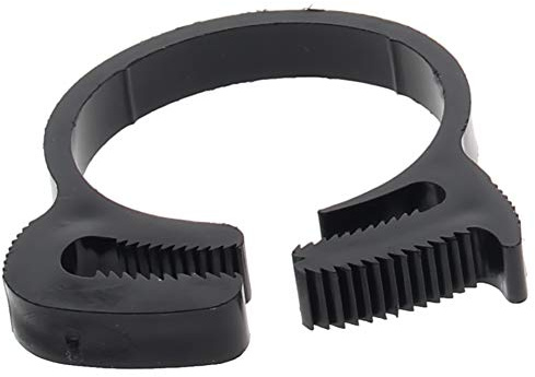 MroMax Dubbelt snäppgrepp nylon slangklämmor-31,5 mm-34,0 mm/1,24 tum–1,34 tum justerbar spärrslangklämma för anslutning, fästning, tätningsslangar och andra rörformiga föremål svart 8 st