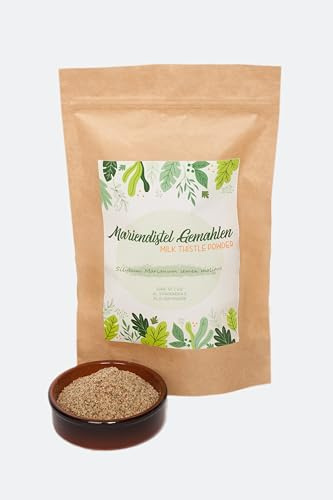IGART Cardo Mariano Macinato 200g, Cardo Mariano Polvere, Antiossidante, Detox Fegato, Tè al Cardo Mariano, Disintossicanti, Cardo Naturale, Silybum Marianum, Qualità Premium