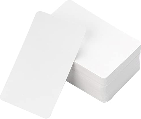 100 Stück Blanko-Visitenkarten weißes Kraftpapier Karte Geschäft Dankeschön Karten Blank Handwerk Business Cards DIY Nachricht Geschenkkarte für Neujahr Thanksgiving Geburtstag