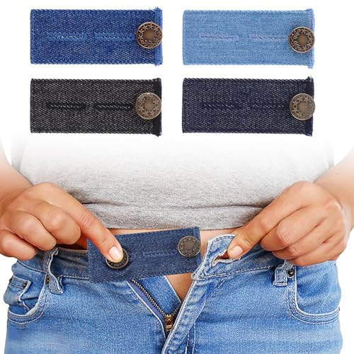 Prasacco Estensori per jeans e pantalone, estensore per pantaloni da gravidanza e premaman