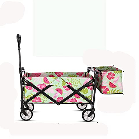 ABBNIA Gartenwagen, Gartenwagen, zusammenklappbar, tragbar, für den Außenbereich, zum Einkaufen, für Zuhause, Anhänger, Handkarre, Wild Camp, Handziehwagen
