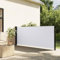 Tidyard Auvent latéral rétractable Blanc 120x300 cm Protection de l'intimité et Vent, Paravent Store latéral, Abri Solaire Extensible Brise Vue pour Extérieur, Balcon, Terrasse