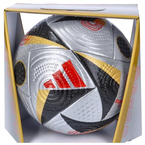 adidas Fussballliebe Finale Euro 2024 FIFA Quality Pro Ball IS7436, Unisex Footballs, Silver, 5 EU