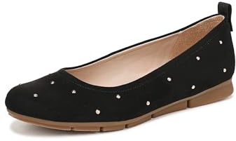 Dr. Scholl's Women's Timeless Ballet Flat Black Micro 11 M
