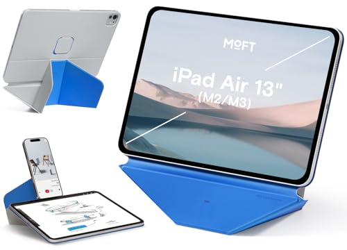 MOFT Dynamic Folio Hülle für 13 iPad Air (M4/M3/M2 2026/2025/2024), Schlanke Magnetische Tablet Hülle mit Ständer und über 20 Betrachtungswinkeln, Auto Wake/Sleep-Funktion - Cement