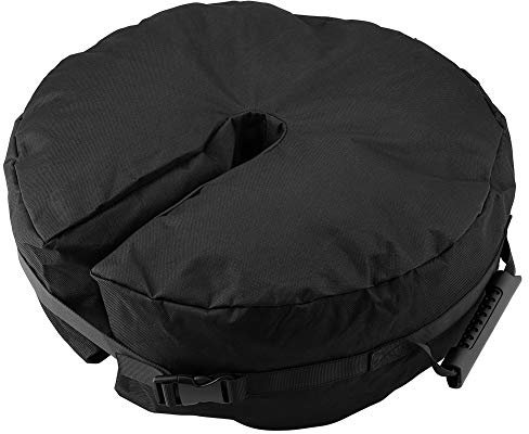 Ejoyous Pied de Parasol en Sac de Sable, Sac de Lestage pour Pied de Parasol, Pied de Parasol Rond, Remplissable pour Pavillon de Balcon