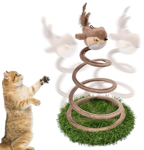 Interactive Cat Toy, Cat Toy Self-Employment, Flying Bird Cat Toy, Cat Swirl Toy, Cat Fishing Intelligence Toy for Cats, Interactive Cat Toys