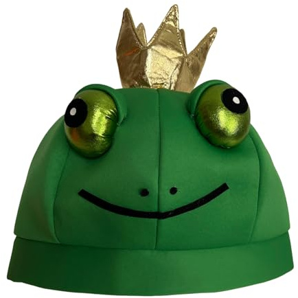 ZHGFXIN Gorro ajustable con diseño de ranas coronadas, para niños, carnaval, cosplay, eventos, fiestas de animales
