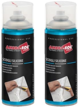 Sciogli Silicone, Rimuovi Silicone e Sigillanti senza Rovinare le Superfici, Confezione da 2 x 400 ml
