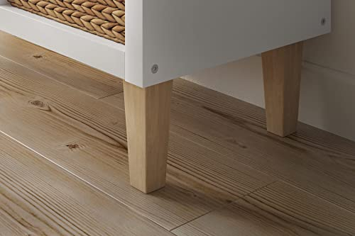 New Swedish Design 6er-Set Kallax Füße aus Massivholz/Möbelfüße für Kallax Regal/Möbelbeine/Pyramid/Höhe 16 cm/Buche