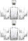 Bormioli Rocco Selecta Whiskey Set - Twin Pack - Each Box Includes a 1L Decanter & Set of 6 Whiskey Glasses, 285ml - Made in Italy