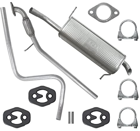 Polmo Schalldämpferset Auspuffanlage Auspuff für Fiesta 6 VI 1.25 1.4