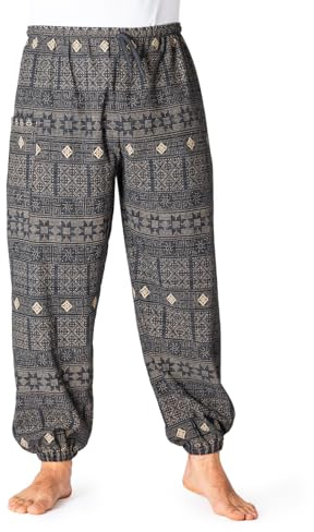 PANASIAM Orient Harem Pants, Black, L