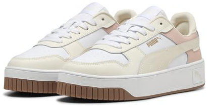 PUMA Damen Carina Street Sneaker, White-Alpine Snow-Frosted Ivory, 36 EU