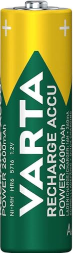 8 X per Varta Cell AA batteria Mignon NiMH 2600 mAh 1,2 V pronto per l'uso 5716 Bulk 2 X scatola batterie