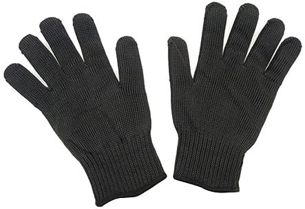 LIFKOME Schnittschutzhandschuhe Schutzstufe Für Küche Und Handwerksarbeiten Atmungsaktiv Leicht Und Schutzfest Gegen Kratzer Und Schnitte Schwarz