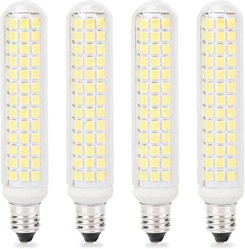 Bombillas Led E11, 13w Regulable (Equivalente A Halógeno De 130w) 134 Cuentas Led 1300lm 2835smd Bombilla Led Cor AC 220v para Luz De Araña, Haz De 360°, Cold White, 4 Pack