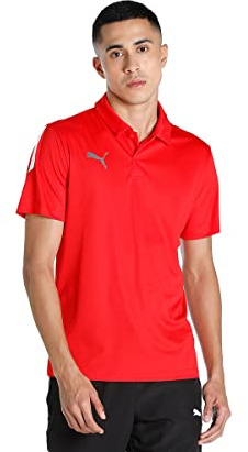 PUMA Teamliga Sideline Polo Shirt Homme, Rouge(Puma Rouge- Puma Blanc), XL