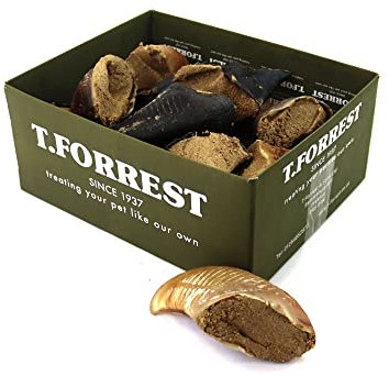 T.Forrest British Meat Filled Hooves for Dogs (20 Pack) - 100% Natural, Long-Lasting & Low-Fat Treats