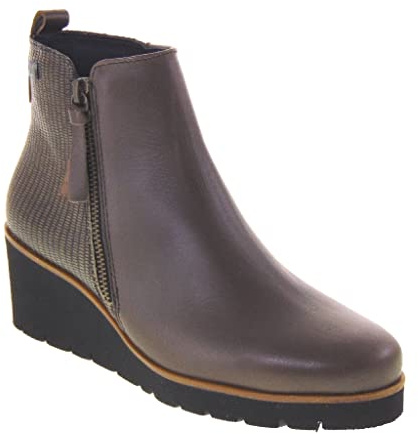 CALLAGHAN 24515 Bottines Casual Femme Chap Cuir Taupe Talon compensé 5cm Semelle Extralight, taupe, 40 EU