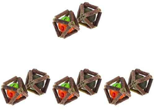 Happyyami 8stücke Katzenminze Kauspielzeug Für Katzen Zahnpflegeball Und Molarspielzeug Für Verbesserte Verdauung Teiliges Katzenminze Kunststoffball