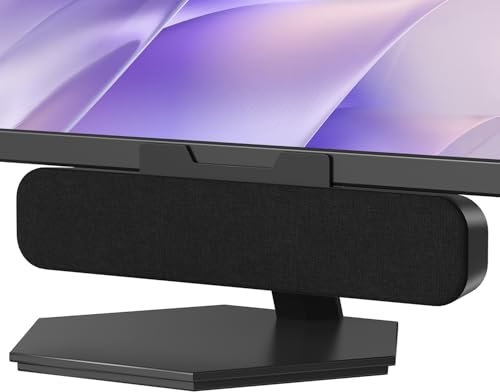 ZETIY Monitor Lautsprecher für PC, USB Portable Computer Lautsprecher Mini Soundbar, Klein PC Lautsprecher für PC, Laptop, Desktop, Phone, Notebook - Plug and Play (Schwarz)