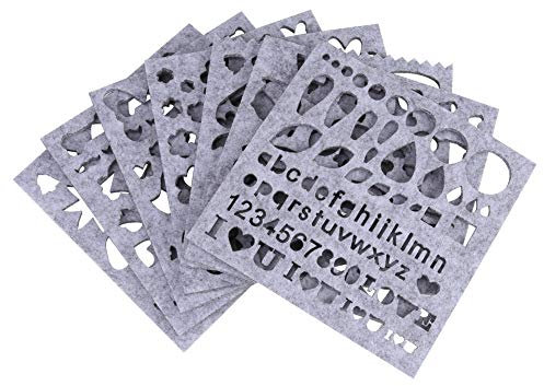 7-teiliges Set Nadelfilz-Applikationsform, Filzvorlage, Anfänger-Bastelwerkzeug
