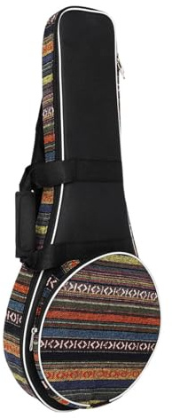 Padded Mandolin Gig Bag for A & F Style - Soft Case With Accessory Storage Pocket, Handle and Adjustable Shoulder Strap - Country Style Instrument Handbag Backpack