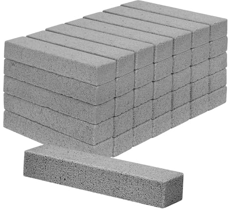 36 Pack Pumice Stone for Toilet Bowl CleaningïŒScouring Stick Remove Toilet Bowl Hard Water RingsïŒPumice Stone for CleaningïŒToilet, Bathtubs, Kitchen Sink, Grill, Household