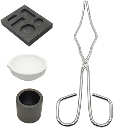 Smältkit 4-Värmebeständigt Återanvändbart | Degelset Gjutformar för Smyckestillverkning Ring Armband Reparation