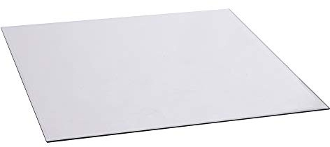 FIREFIX 1950/1 Glasbodenplatte (Hitzeschutz Ofen), Quadrat-Bodenplatte (1.000 x 1.000 mm), 8 mm starkes Klarglas (Sicherheitsglas ESG) mit Facettenschliff (20 mm, umlaufend)