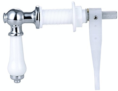 Taps2Traps 3/8 Small Bore Traditional Victorian Ceramic Toilet Cistern Lever Flush Handle