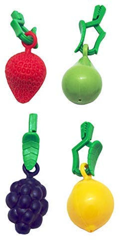 Preisjubel 8 x Tischtuchbommeln Früchte Gemischt, Tischtuchgewichte, Tischtuchhalter Tischtuchbeschwerer