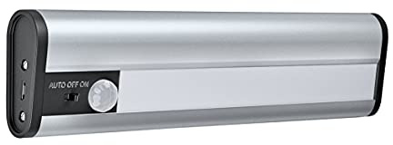 LEDVANCE LED batteridriven lampa, lampa för inomhusbruk, rörelsesensor, dag-natt-sensor, kall vit, 200,0 mm x 50,0 mm x 22,0 mm, linjär LED mobil USB